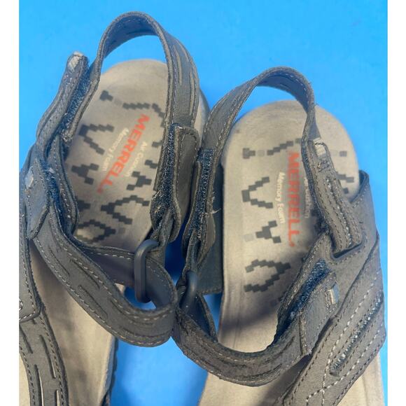 Merrell Siena Toe Strap Hook and Loop Sandal Size 6 Gray Blue - Picture 9 of 10